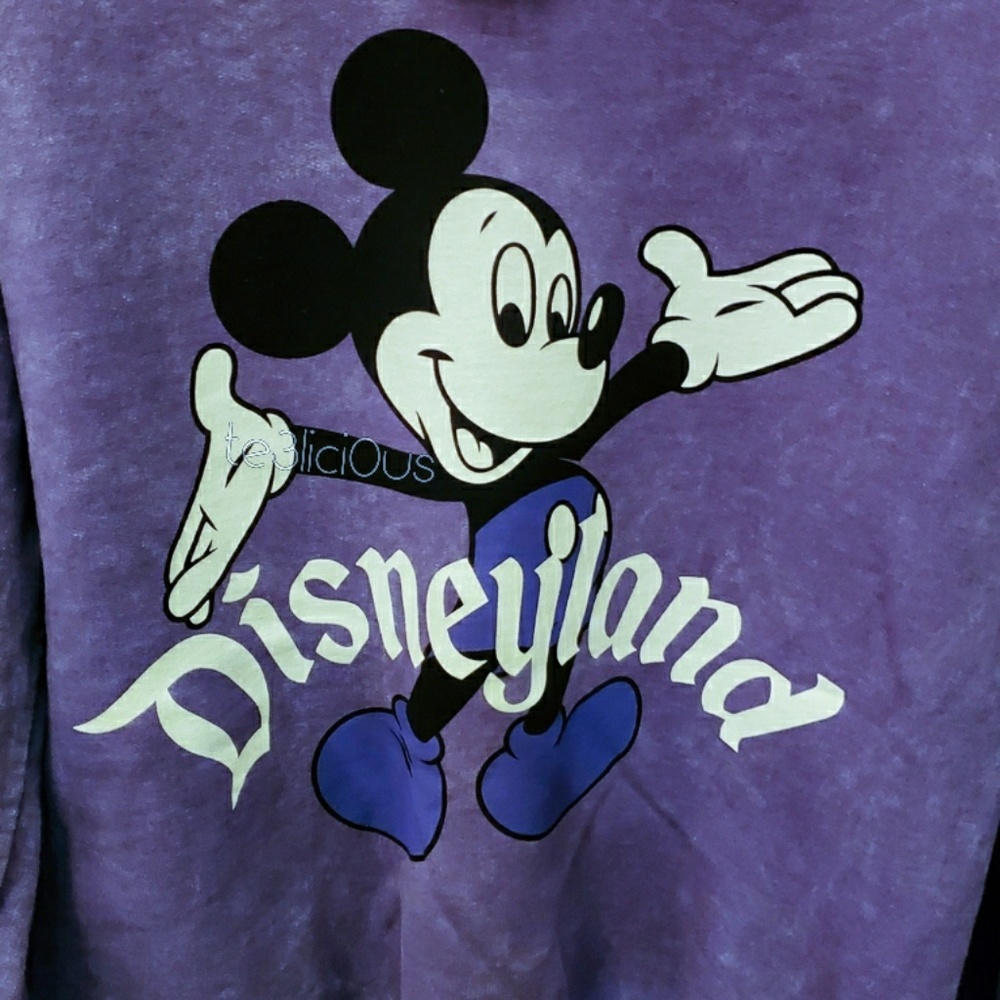DISNEYLAND PURPLE RETRO MICKEY SWEATER - Picture 2 of 3